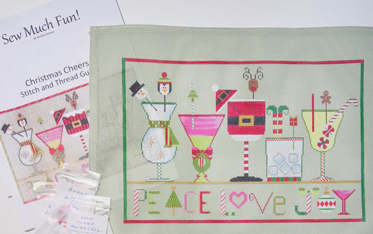 Christmas Cheers with Stitch Guide and Embelishments