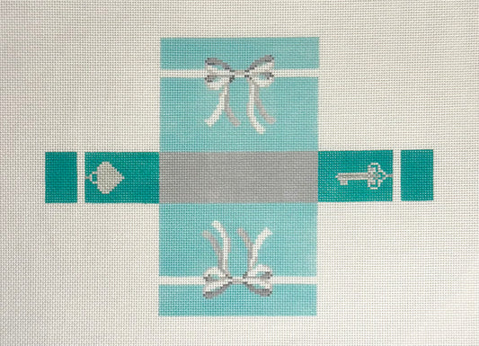 Blue 3D Bag with Bow