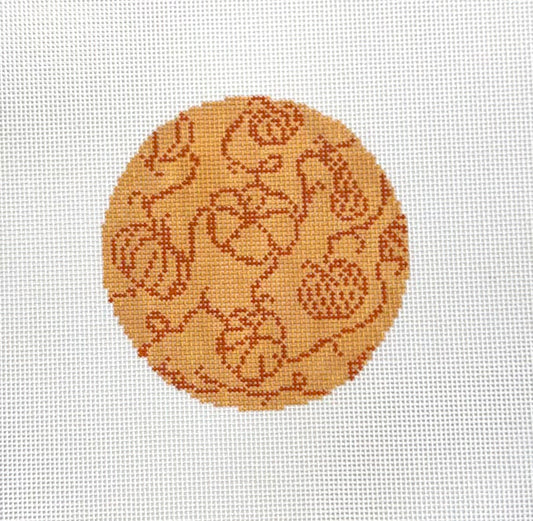 Pumpkins on Vine - Orange