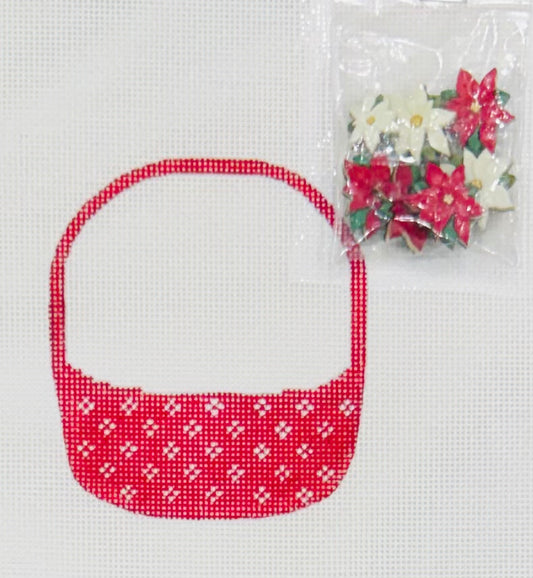 Basket - Poinsettias
