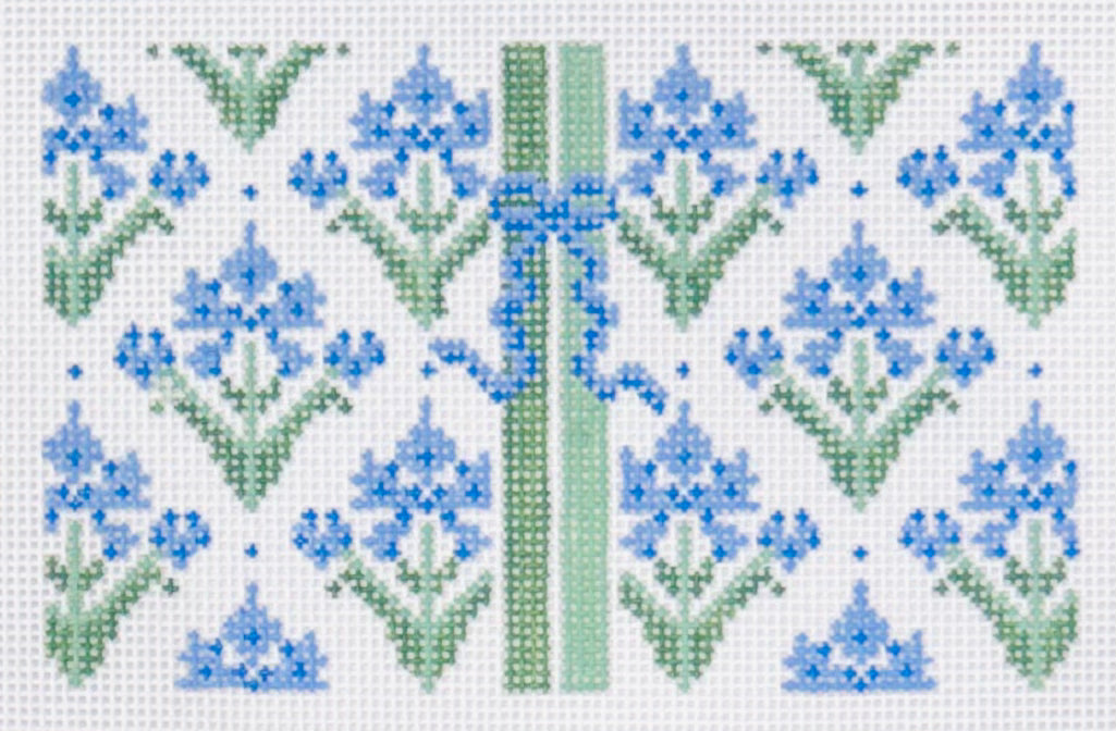 Blue Block Print Floral