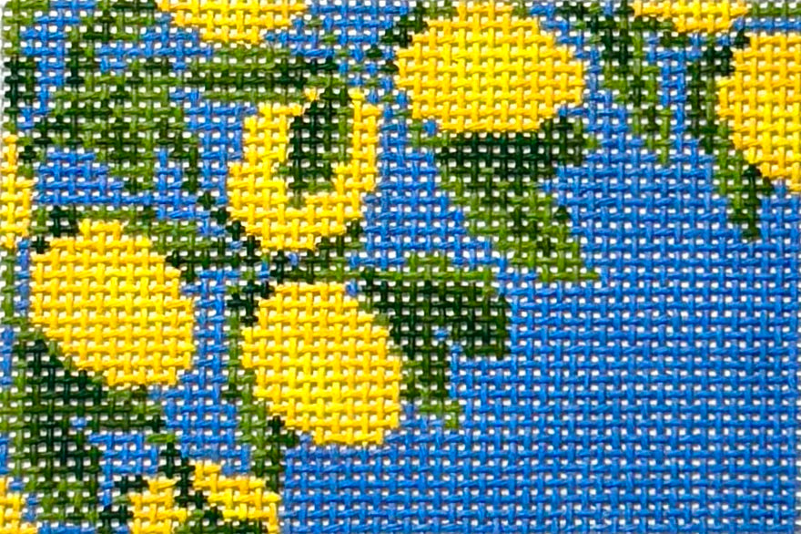 Lemons on Blue Insert