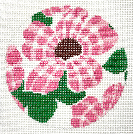 Pink Gingham Flower