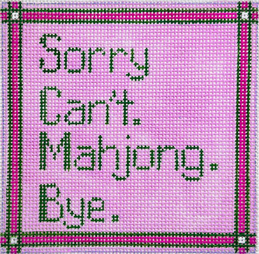 Sorry Can't. Mahjong. Bye.