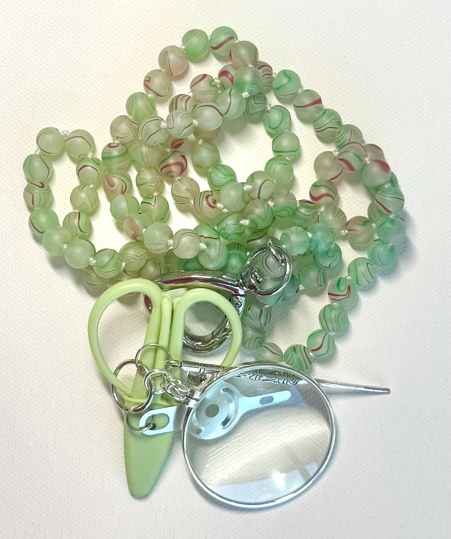 Chatelaine - Gemstone Matte Key Lime Swirl