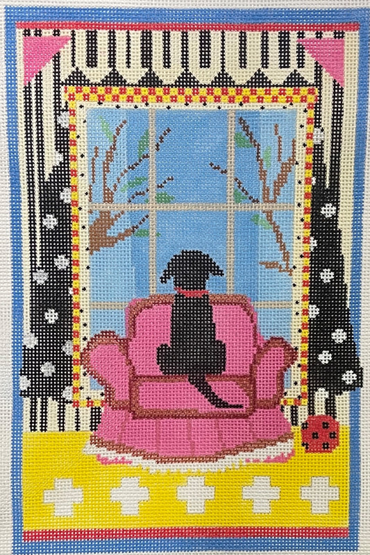 Dog in Window - Black