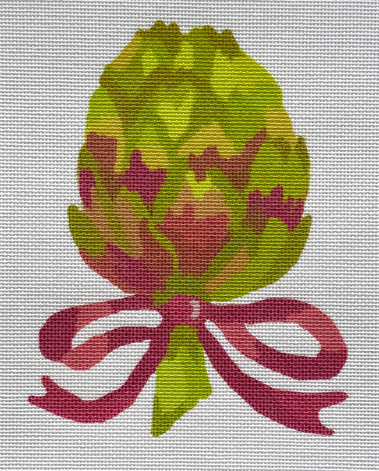 Artichoke and a Red Bow