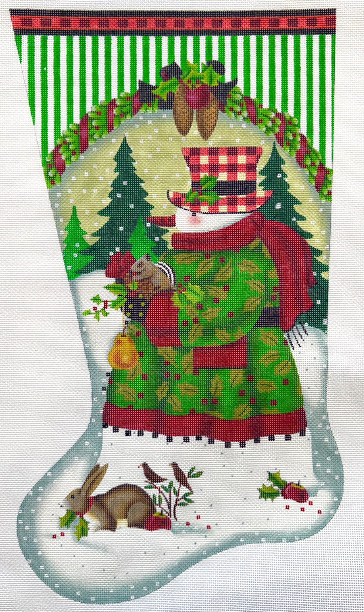 Stocking - Forest Snowman