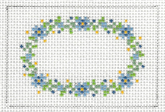 Insert - Floral Wreath Blue
