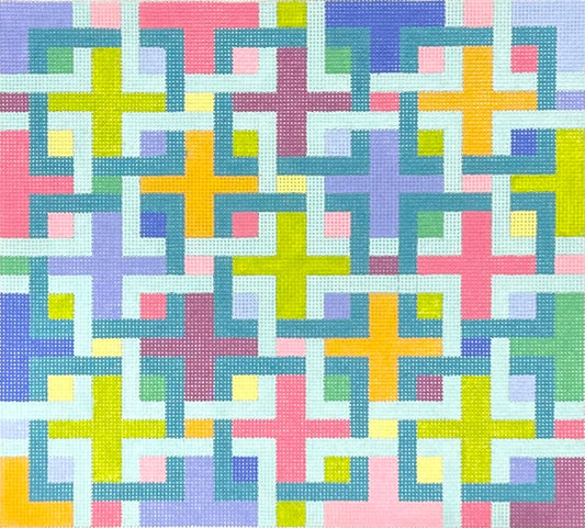 Pucci Inspired Interlocking Squares