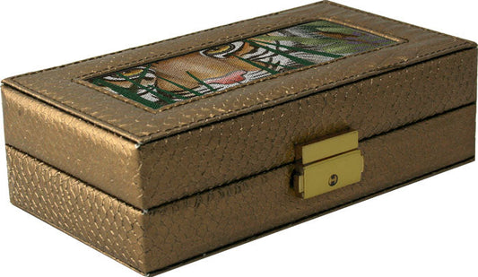 Rectangular Jewelry Case-Gold