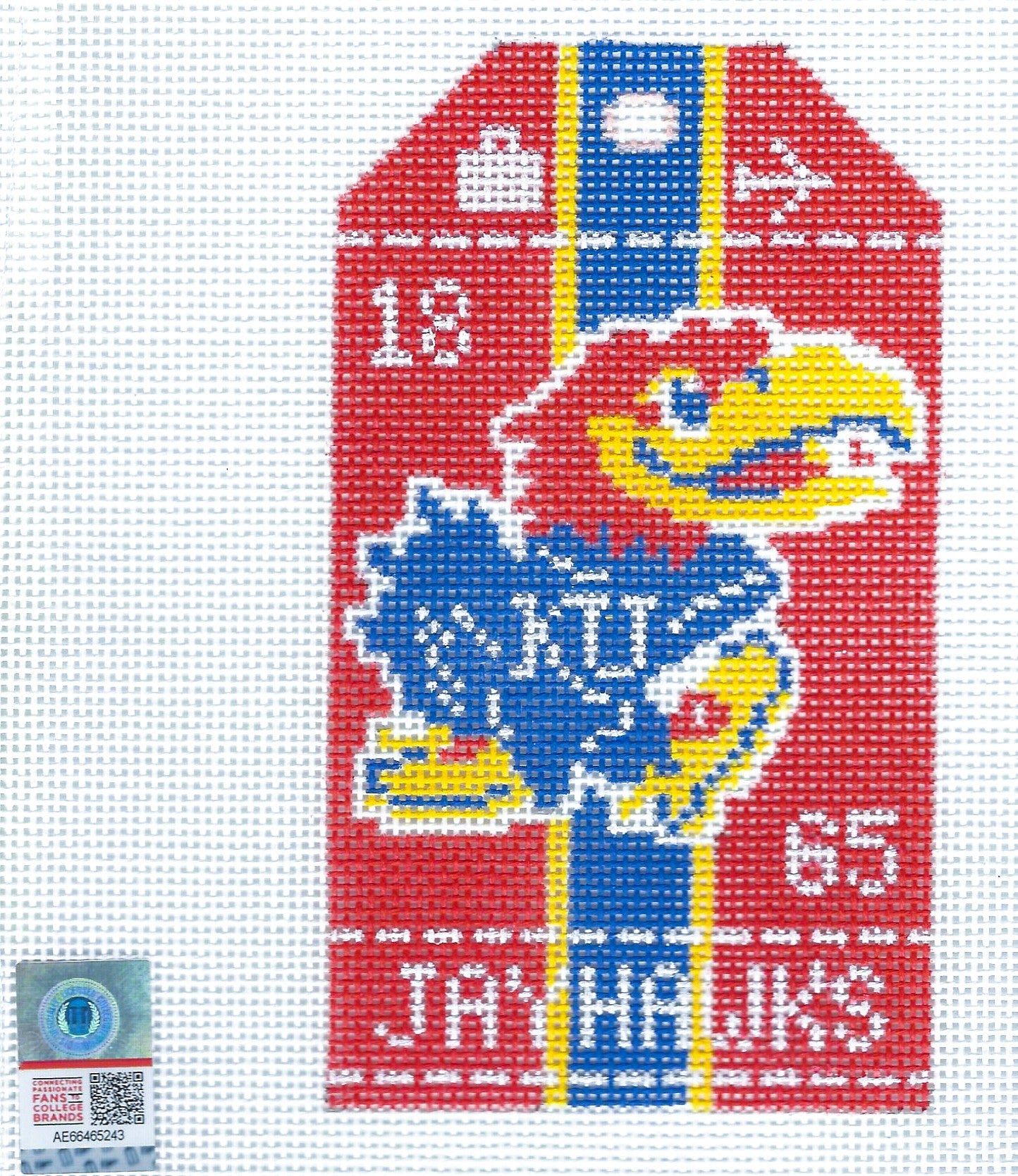 Retro Travel Tag - Univ. of Kansas