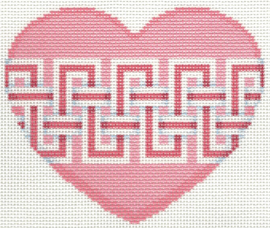 Large Heart - Key Border