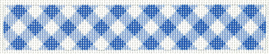 Key Fob - Blue Gingham