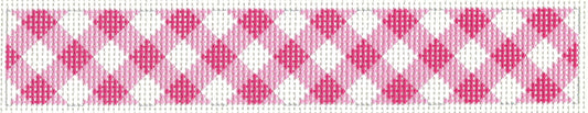 Key Fob - Pink Gingham