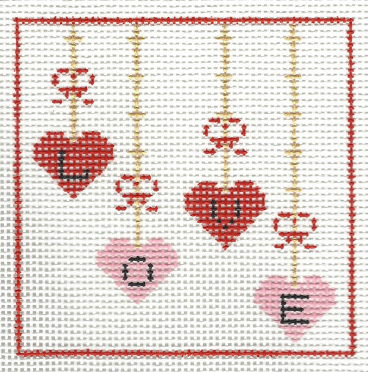 Valentine's Hanging LOVE Hearts