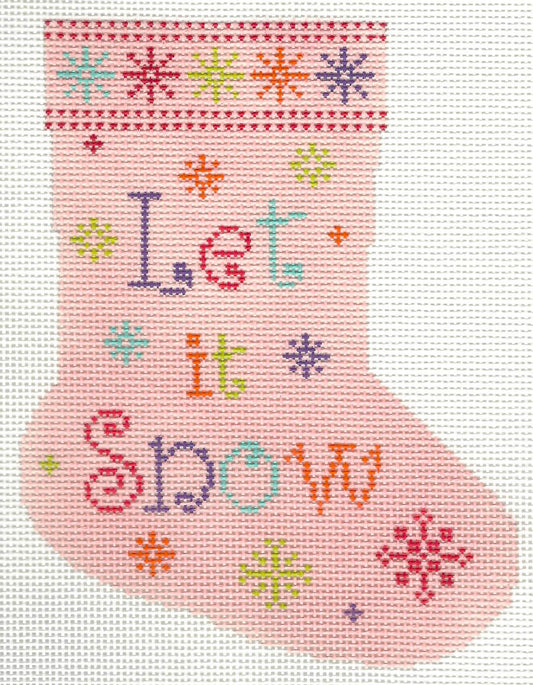 Mini Sock - Let It Snow