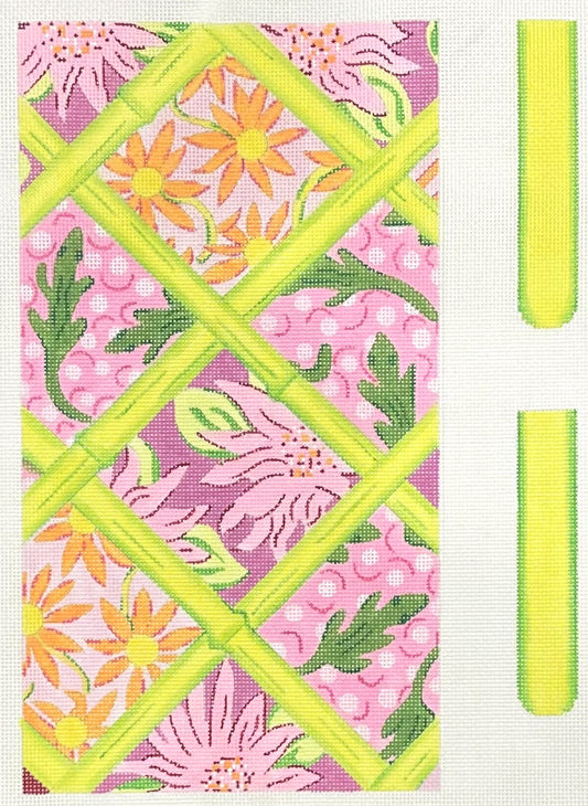 Lily Inspired Bamboo Envelope Clutch with Sides