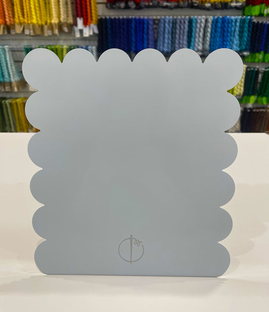 Officially Needlepoint light blue magnet stand