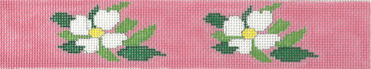 Bookmark - White Dogwood on Pink