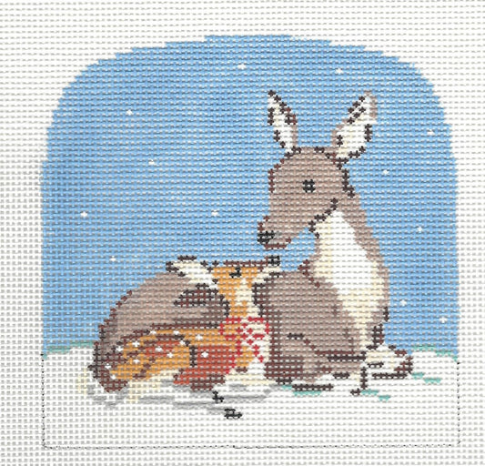 Mama and Baby Deer