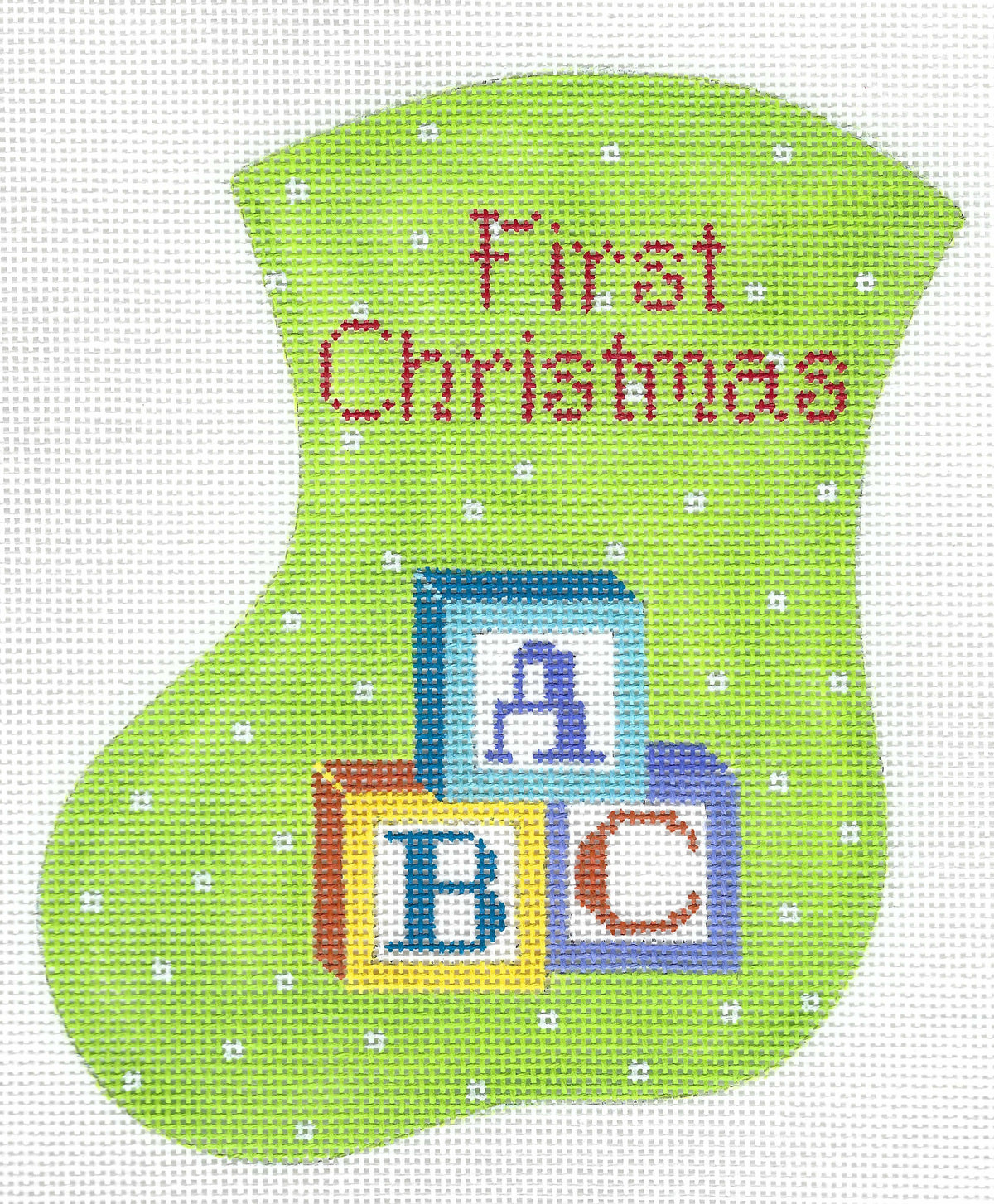 Mini Sock - First Christmas Blocks