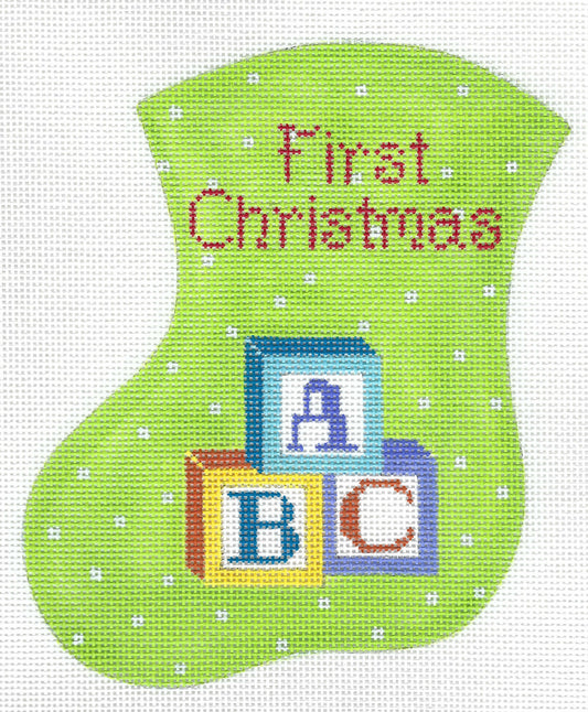 Mini Sock - First Christmas Blocks