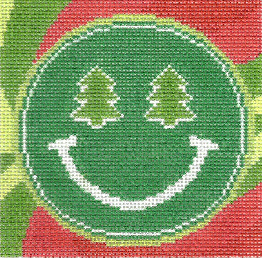Neon Smiley Face - Christmas