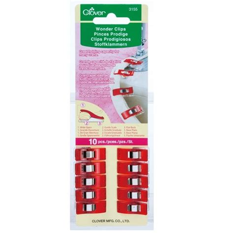 Wonder Clips - pack of 10 Red