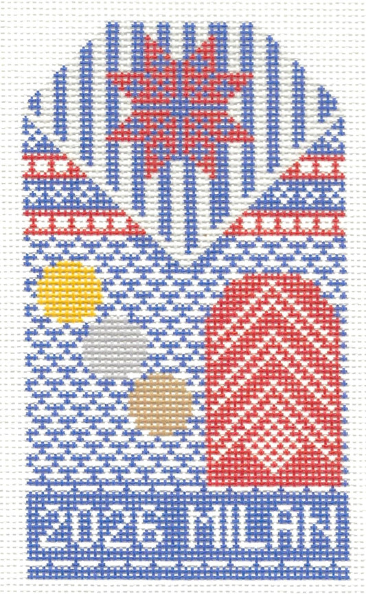 Retro Travel Tag - 2026 Winter Olympics