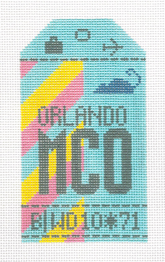 Retro Travel Tag - Orlando