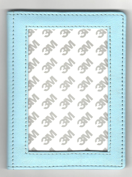 Passport Holder - Aqua Leather