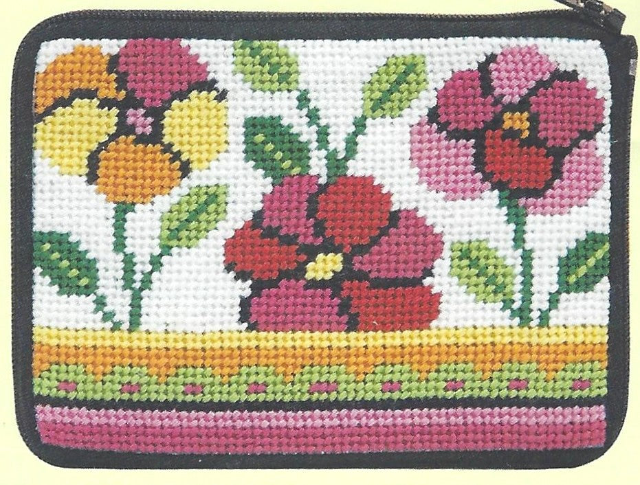 Pink & Orange Poppies Coin Purse