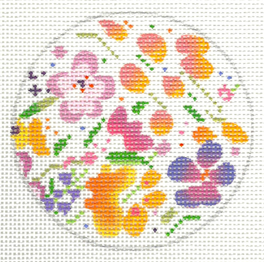 Preppy Floral - Round