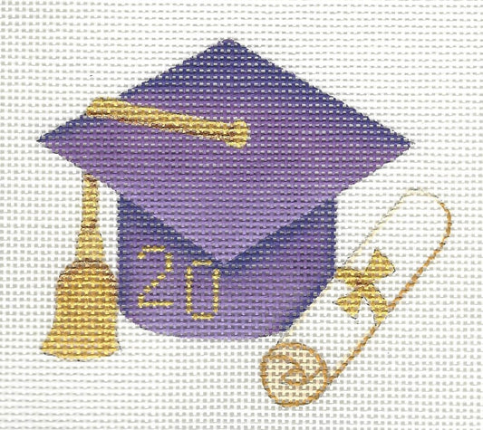 Graduation Cap - Purple with Year