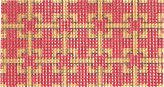 Red/Camel Interlocking Squares Insert