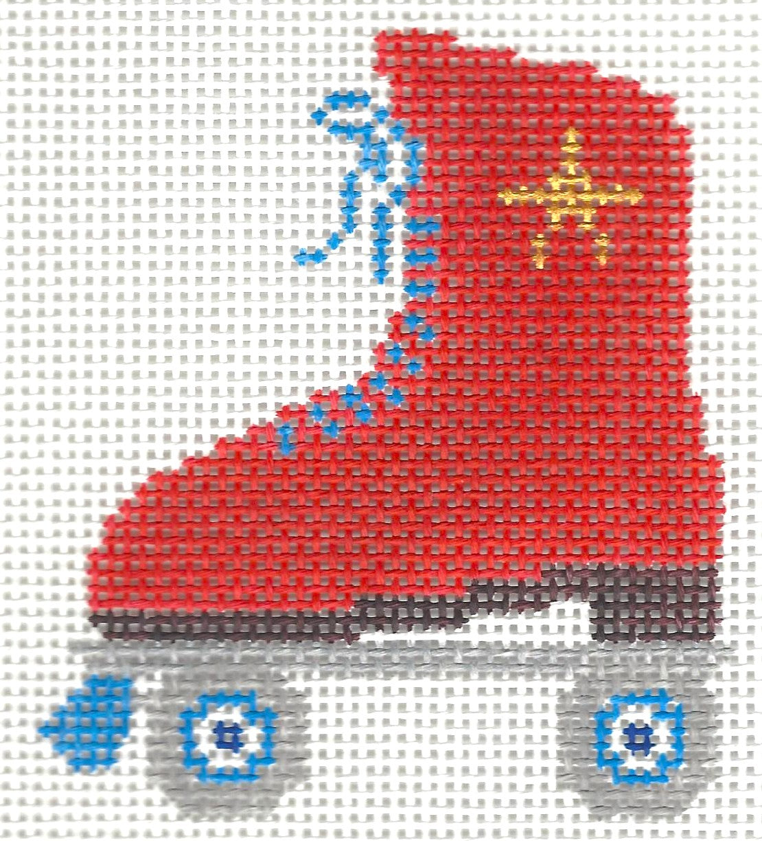 Red Skate with Gold Star