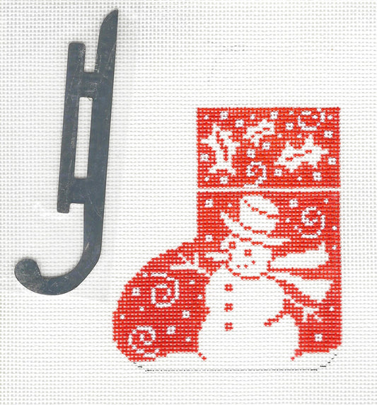 Mini Skate - Red and White Snowman