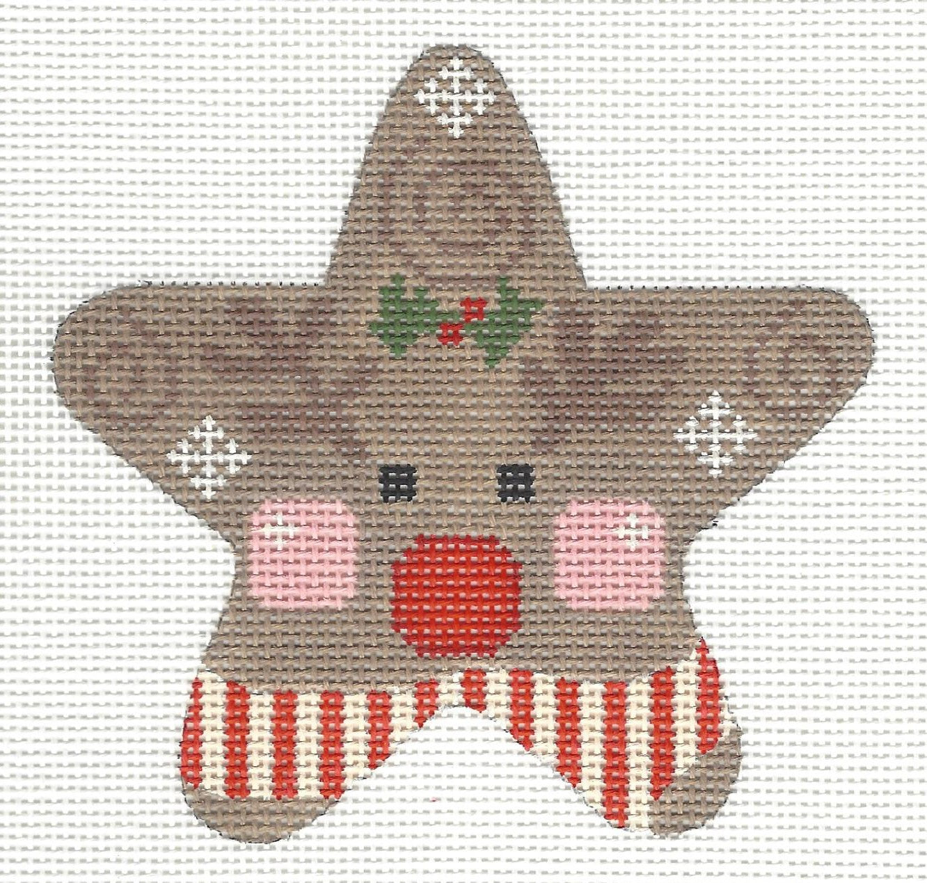 Star - Red Striped Reindeer