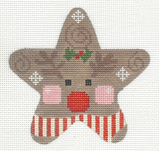 Star - Red Striped Reindeer