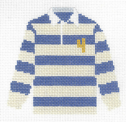 Rugby Shirt - Blue & Cream