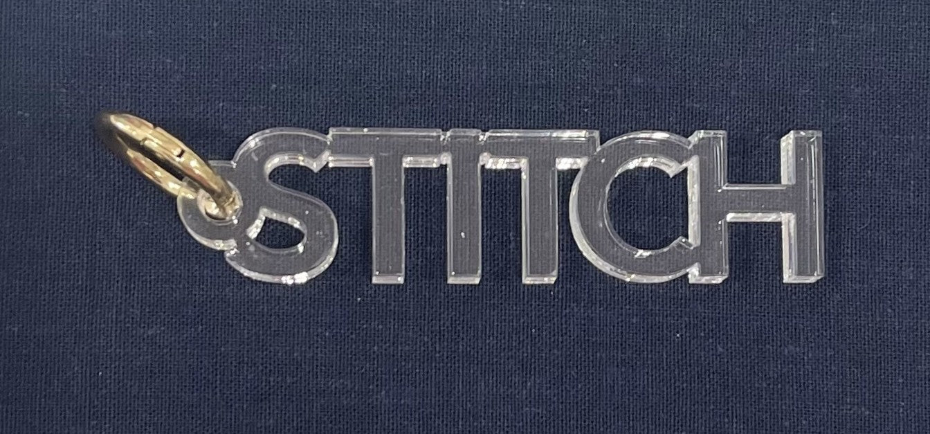 STITCH acrylic key fob