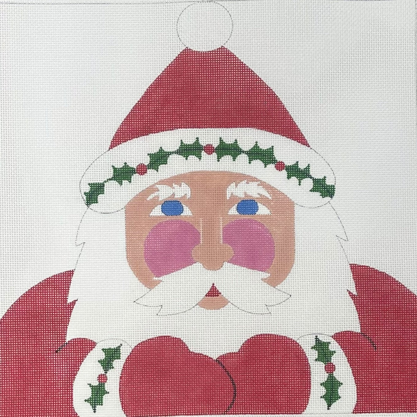 Santa Face Pillow