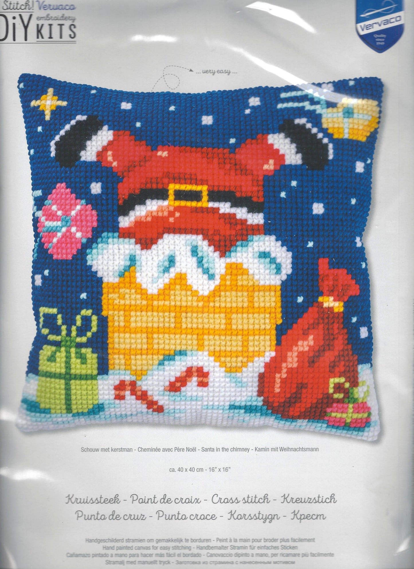 Vervaco DiY Kit:  Santa in Chimney