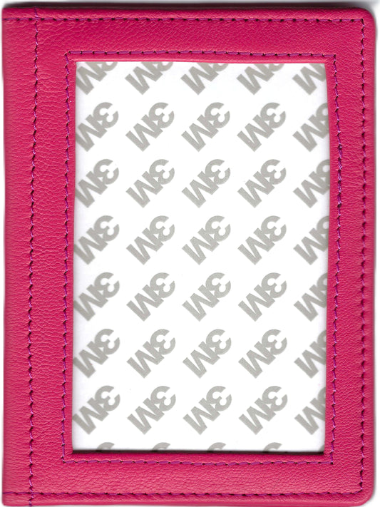 Passport Holder - Hot Pink Leather