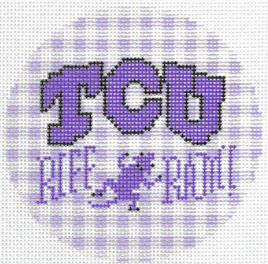 TCU Gingham Round