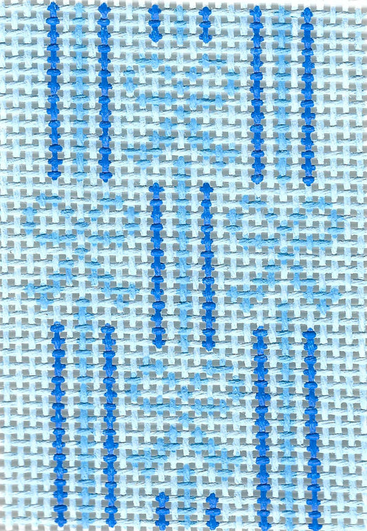 Blue Striped Bow Insert