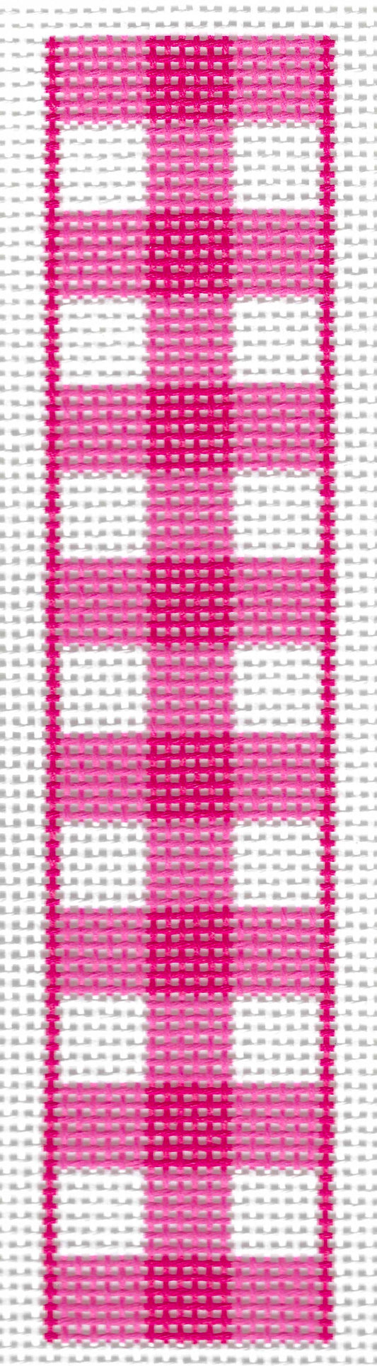 Key Fob - Gingham Pink