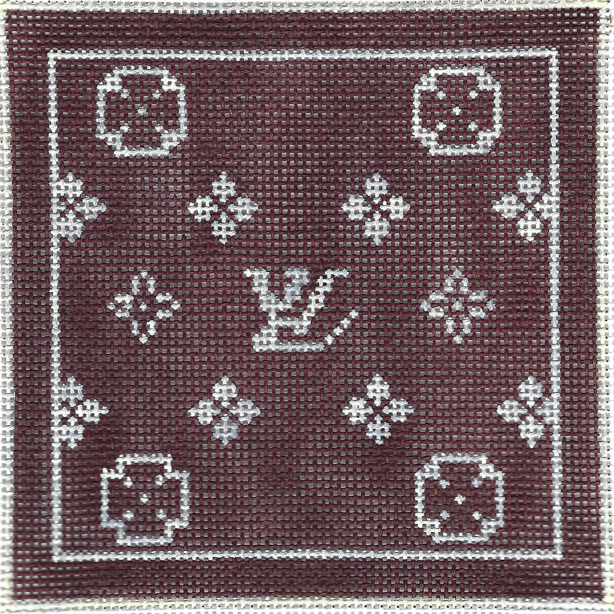 Coaster - LV White on Brown