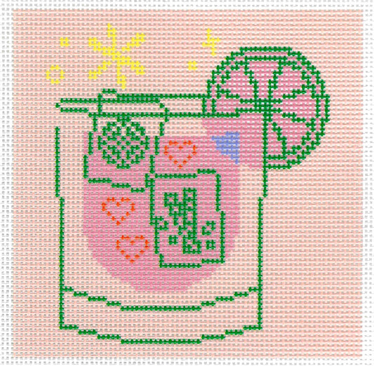 Mahjong Pink Coaster